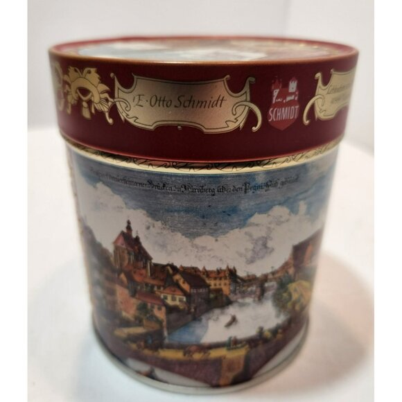 Vintage E Otto Schmidt Lebkuchen Round Cookie Tins Set of 4 - Picture 9 of 9